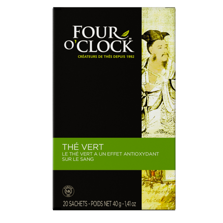 [40207] Four O'Clock | Thé Vert boite de 20 sachets